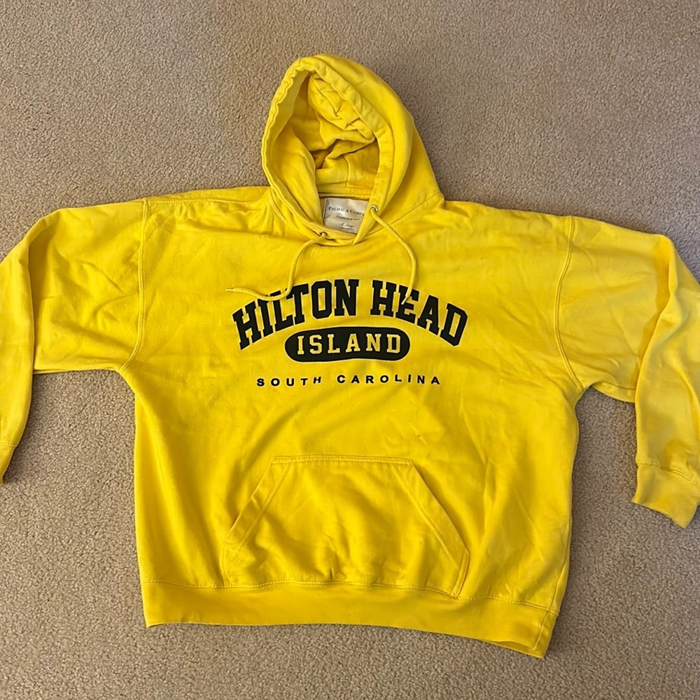 Hilton Head Island Yellow Hoodie